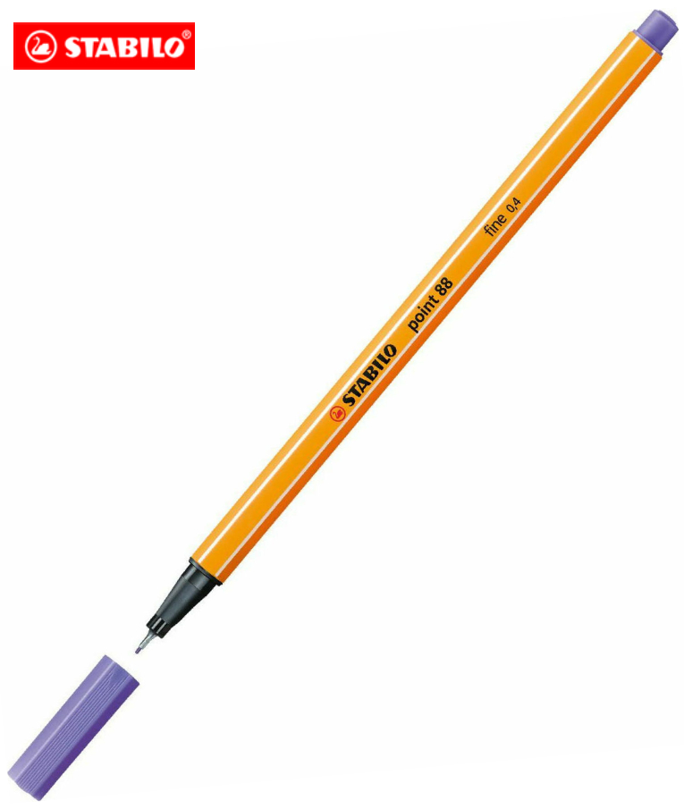 STABILO - Stabilo Point 88 Μαρκαδόρος Σχεδίου Fine Tip Λεπτής Γραφής 0.4mm Ανοιχτό Λιλά Light Lilac 88/59