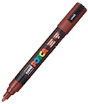 Ανεξίτηλος Μαρκαδόρος  Bullet Cacao Brown 84 Uni-ball Posca 1.8-2.5 PC-5M για κάθε επιφάνεια