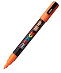 Ανεξίτηλος Μαρκαδόρος  Orange 4 Uni-ball Posca 0.9-1.3mm PC-3M για κάθε επιφάνεια