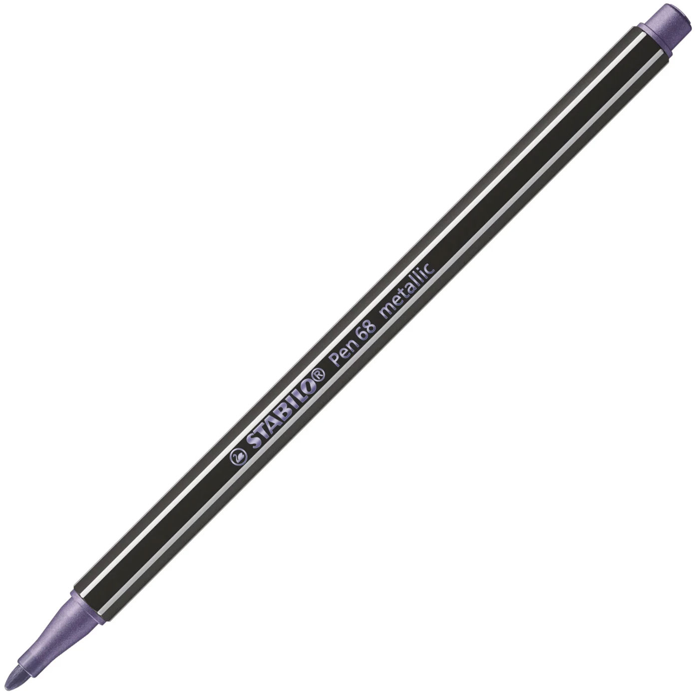 STABILO - Stabilo Pen 68 Μαρκαδόρος Σχεδίου 1.4 mm Μεταλλικό Μωβ - Stabilo 68 Metallic Purple 855 68/855