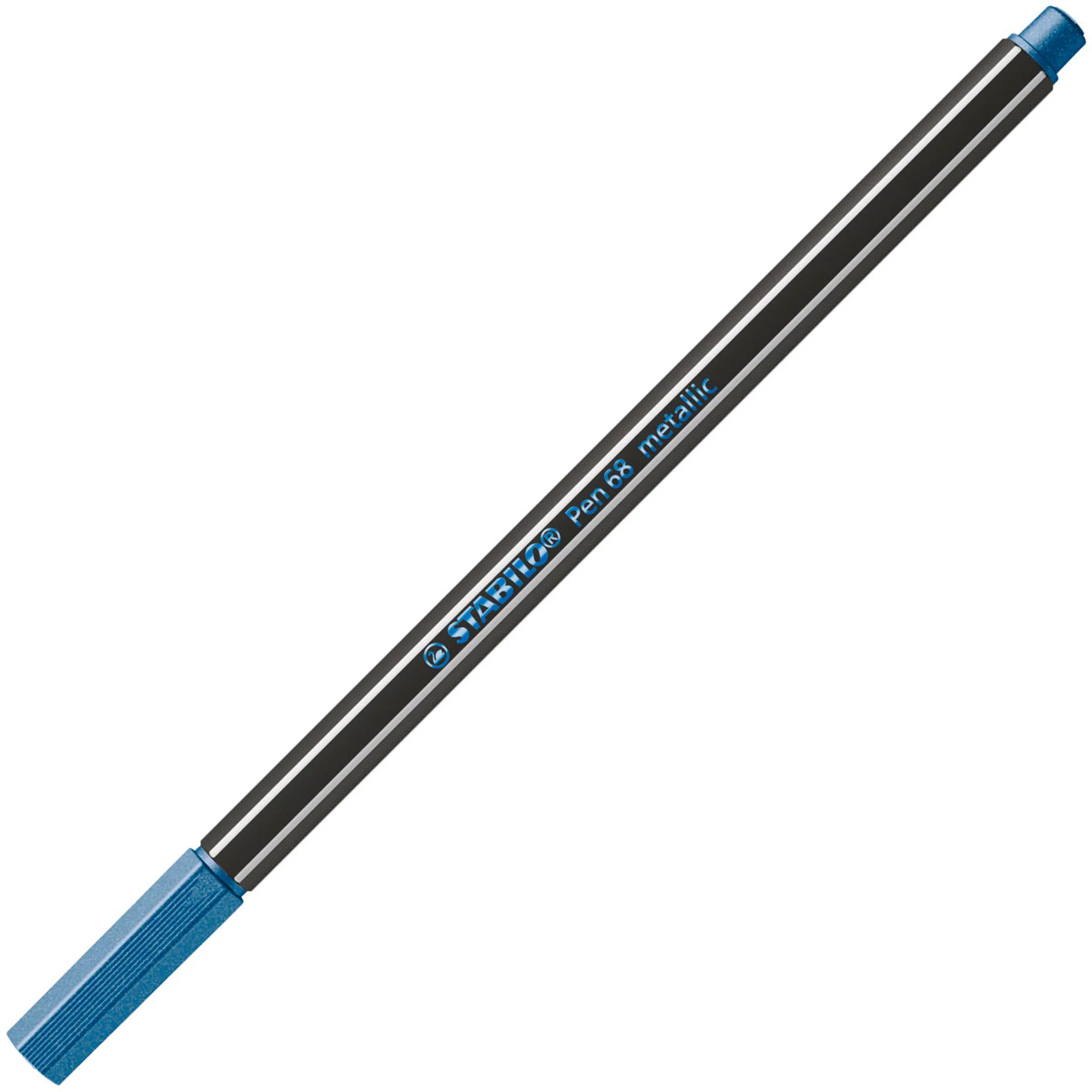 STABILO - Stabilo Pen 68 Μαρκαδόρος Σχεδίου 1.4 mm Μεταλλικό Μπλε - Stabilo 68 Metallic Blue 841 68/841