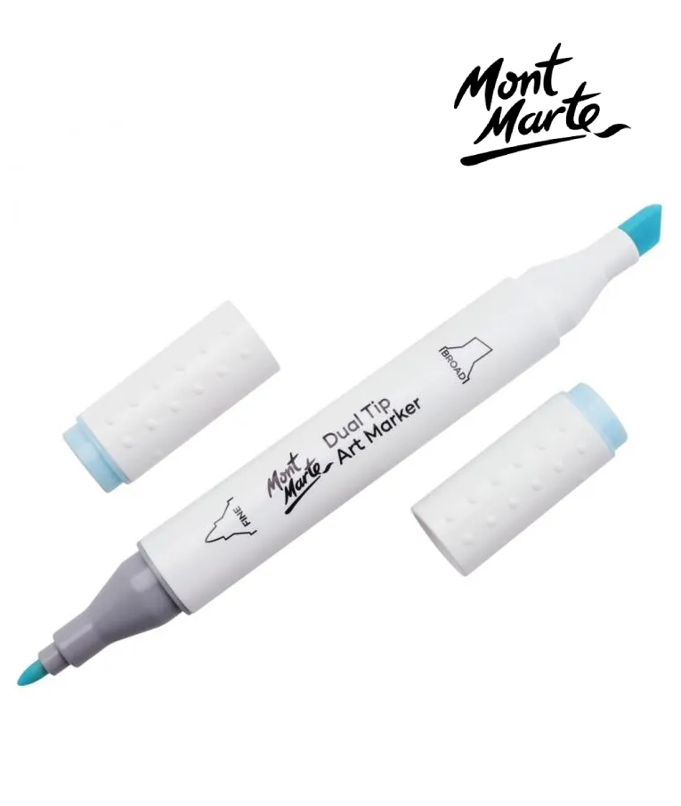 MONT MARTE - Mont Marte Art Marker Dual Tip B6 Mint Blue No143 - Μαρκαδόρος Ζωγραφικής No 143 MGRD0030_01