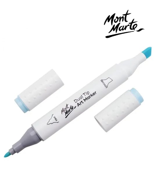 MONT MARTE - Mont Marte Art Marker Dual Tip B6 Mint Blue No143 - Μαρκαδόρος Ζωγραφικής No 143 MGRD0030_01