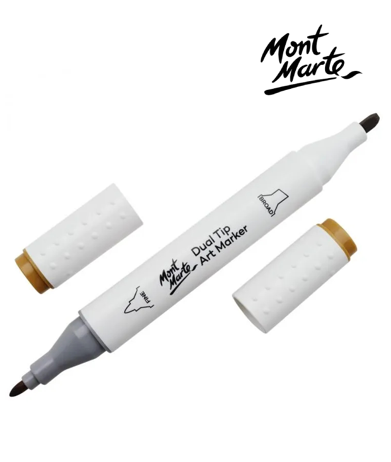 MONT MARTE - Mont Marte Art Marker Dual Tip E1 Dark Yellow No 31 - Μαρκαδόρος Ζωγραφικής No 31 Σκούρο Κίτρινο MGRD0046_01