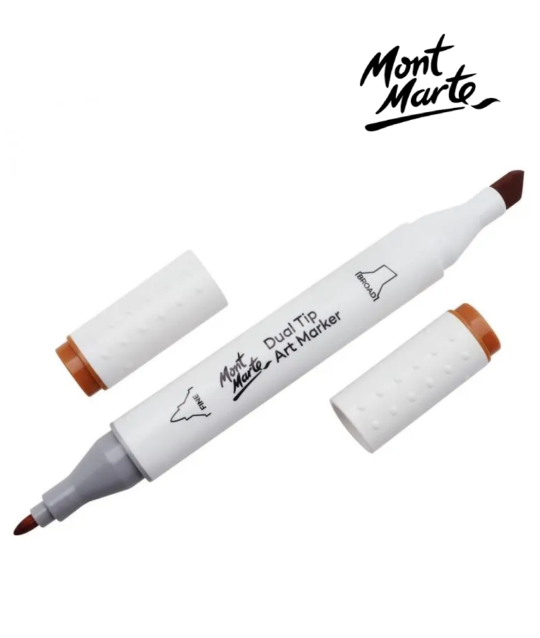MONT MARTE - Mont Marte Art Marker Dual Tip E2 Terra Cotta No 21 - Μαρκαδόρος Ζωγραφικής No 21 Terra Cotta MGRD0047_01