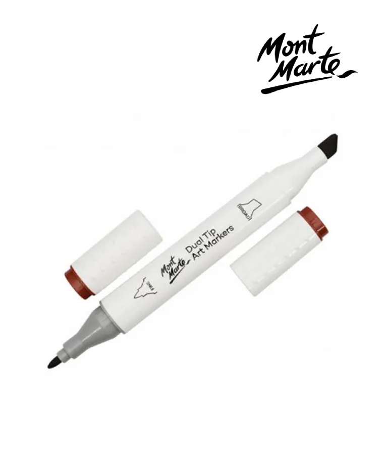 MONT MARTE - Mont Marte Art Marker Dual Tip E5 Brick Brown No 94 - Μαρκαδόρος Ζωγραφικής No 94 Καφέ MGRD0050_01
