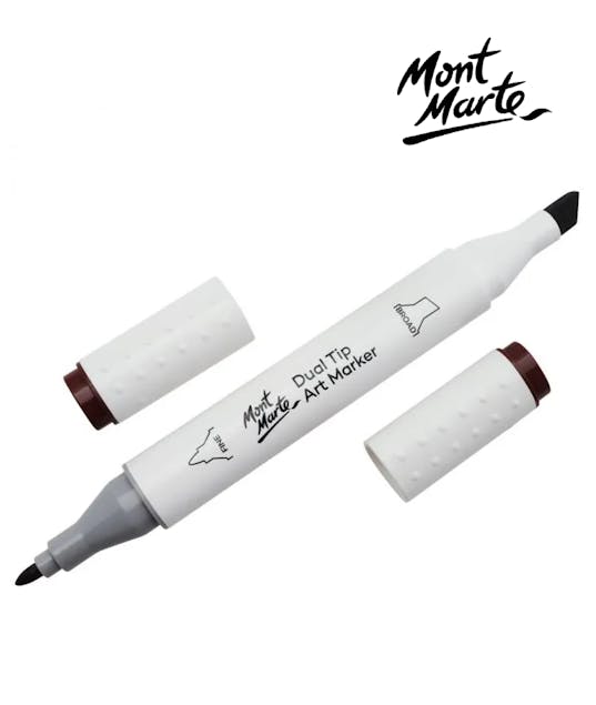 MONT MARTE - Mont Marte Art Marker Dual Tip E6 Chocolate No 92 - Μαρκαδόρος Ζωγραφικής No 92 Σοκολατί MGRD0051_01