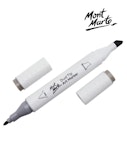 Mont Marte Art Marker Dual Tip GY2 Warm Grey No WG3 - Μαρκαδόρος Ζωγραφικής No WG3 Ανοιχτό Γκρι  MGRD0055_01