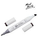 Mont Marte Art Marker Dual Tip GY7 Warm Grey No WG7 - Μαρκαδόρος Ζωγραφικής No WG7 Γκρι  MGRD0053_01