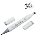 Mont Marte Art Marker Dual Tip GY4 Cool Grey No CG1 - Μαρκαδόρος Ζωγραφικής No CG1 Γκρι  MGRD0057_01