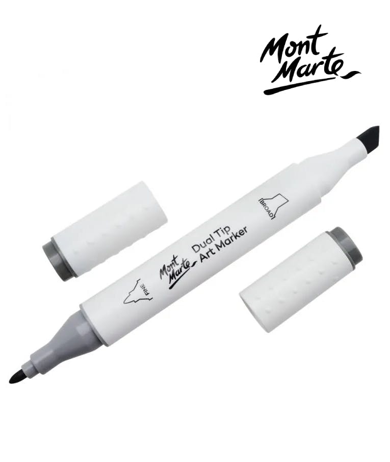 MONT MARTE - Mont Marte Art Marker Dual Tip GY5 Cool Grey No CG5 - Μαρκαδόρος Ζωγραφικής No CG5 Γκρι  MGRD0058_01