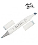 Mont Marte Art Marker Dual Tip GY6 Blue Grey No BG1 - Μαρκαδόρος Ζωγραφικής No BG1 Γκρι  MGRD0056_01