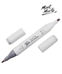 Mont Marte Art Marker Dual Tip GY1 Warm Grey No WG0.5 - Μαρκαδόρος Ζωγραφικής No WG0.5 Γκρι  MGRD0054_01