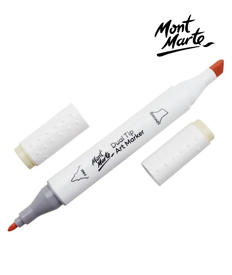 MONT MARTE - Mont Marte Art Marker Dual Tip 01 Raw Silk No 134 - Μαρκαδόρος Ζωγραφικής No 134 MGRD0001_01