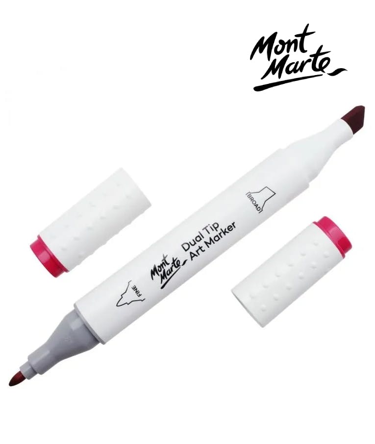  Art Marker Dual Tip P1 Roze Red No 3 - Μαρκαδόρος Ζωγραφικής No 24 Φούξια MGRD0012_01