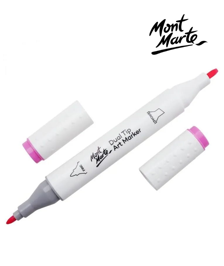 MONT MARTE - Mont Marte Art Marker Dual Tip P3 Pale Grey No 89 - Μαρκαδόρος Ζωγραφικής No 89 Μωβ Παλ  MGRD0019_01