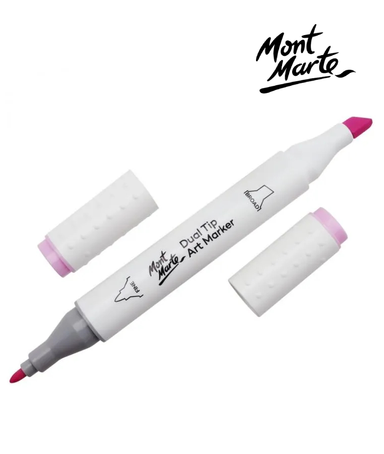 MONT MARTE - Mont Marte Art Marker Dual Tip P5 Light Pink No138 - Μαρκαδόρος Ζωγραφικής No 138 Ανοιχτό Ροζ MGRD0016_01