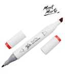 Mont Marte Art Marker Dual Tip R1 Vermilion No 14 - Μαρκαδόρος Ζωγραφικής No 14 Σκούρο Πορτοκαλί MGRD0009_01