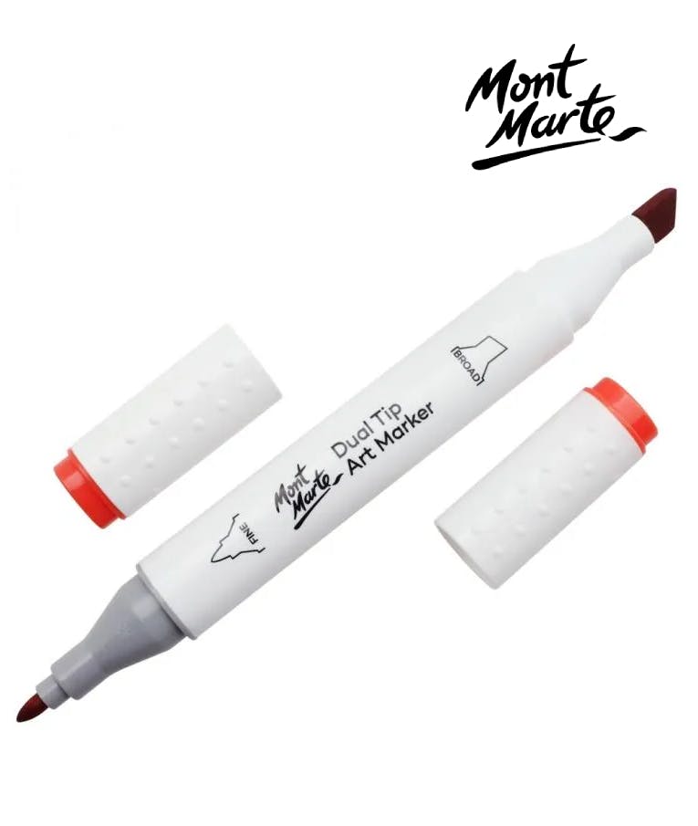  Art Marker Dual Tip R1 Vermilion No 14 - Μαρκαδόρος Ζωγραφικής No 14 Σκούρο Πορτοκαλί MGRD0009_01