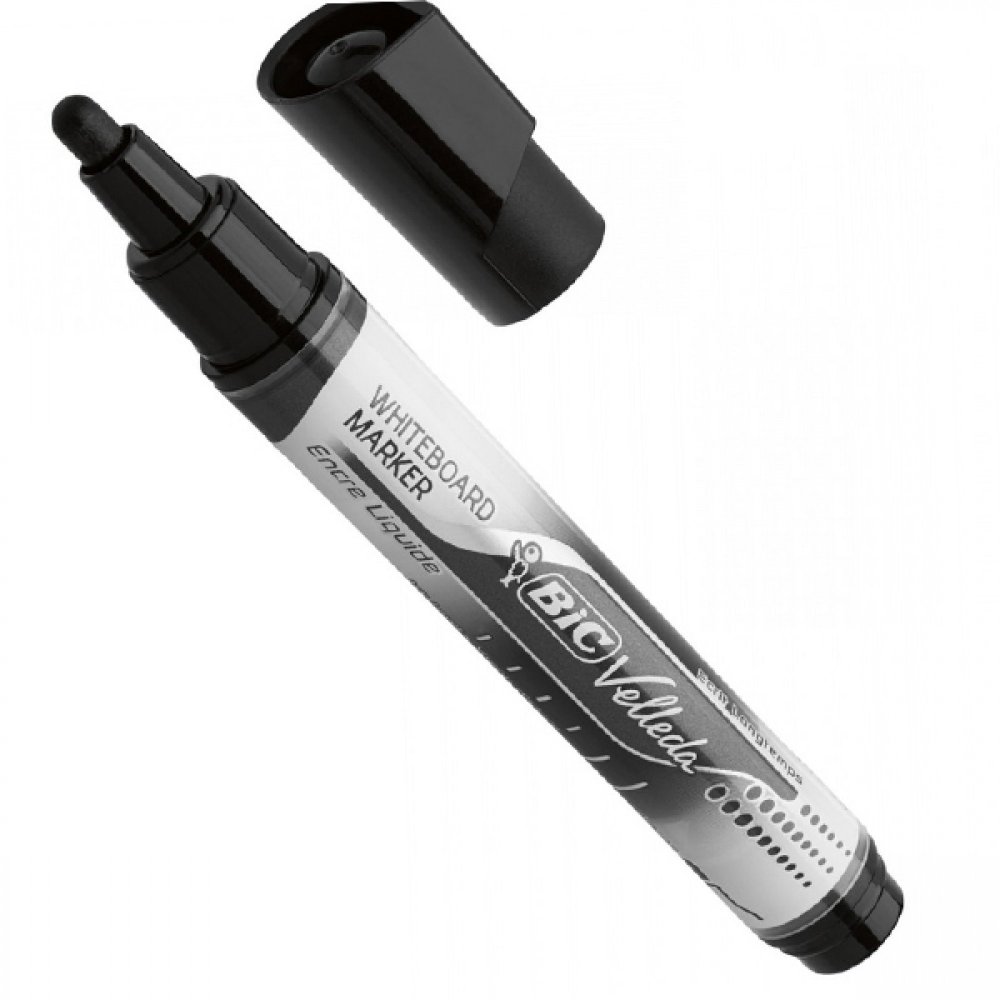 BIC -  Μαρκαδόρος Ασπροπίνακα Large Μαύρος - Liquid Vell Whiteboard Marker 902096