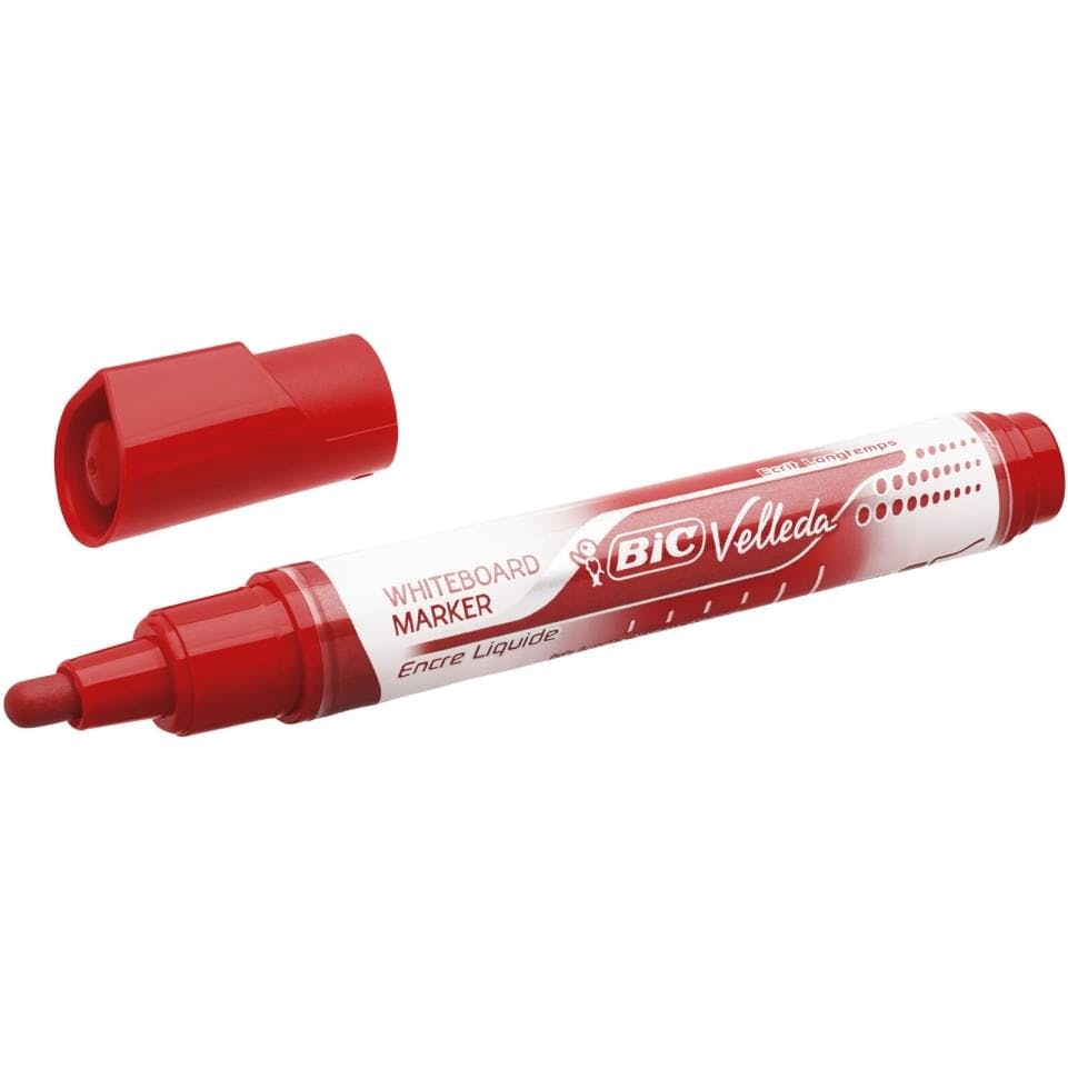  Μαρκαδόρος Ασπροπίνακα Large Κόκκινος - Liquid Vell Whiteboard Marker Red  902097