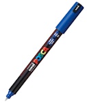 Ανεξίτηλος Μαρκαδόρος Μπλε Blue 33  Uni-ball Posca 0.7 mm PC-1MR για κάθε επιφάνεια