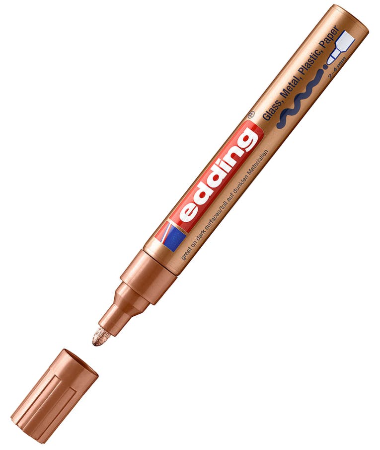 EDDING - Μαρκαδόρος Ανεξίτηλος Edding 750/55 fine paint marker Permament Μπρούτζινο - Bronze 2-4 mm 4-750055