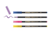 Edding Glitter Brush Pen 1340 Μαρκαδόροι Πινέλο με Glitter Σετ 4τμχ  1-6mm  01-1340/4SGLITTER