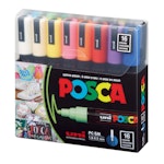 Uni Posca Μαρκαδόρος PC-5M 1.8-2.5mm Σετ 16 τεμαχίων για κάθε επιφάνεια