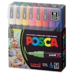 Uni Posca Μαρκαδόρος PC-3Μ 0.9-1.3mm Σετ 16 τεμαχίων για κάθε επιφάνεια