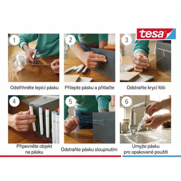 EDDING - Tesa Αυτοκόλλητη Ταινία Διπλής Όψης Διάφανη σε Σαλίγκαρο Nano Power Tape Double sided3mx30mm 55810-00004