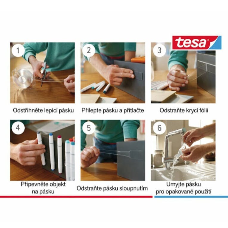 EDDING - Tesa Αυτοκόλλητη Ταινία Διπλής Όψης Διάφανη σε Σαλίγκαρο Nano Power Tape Double sided3mx30mm 55810-00004