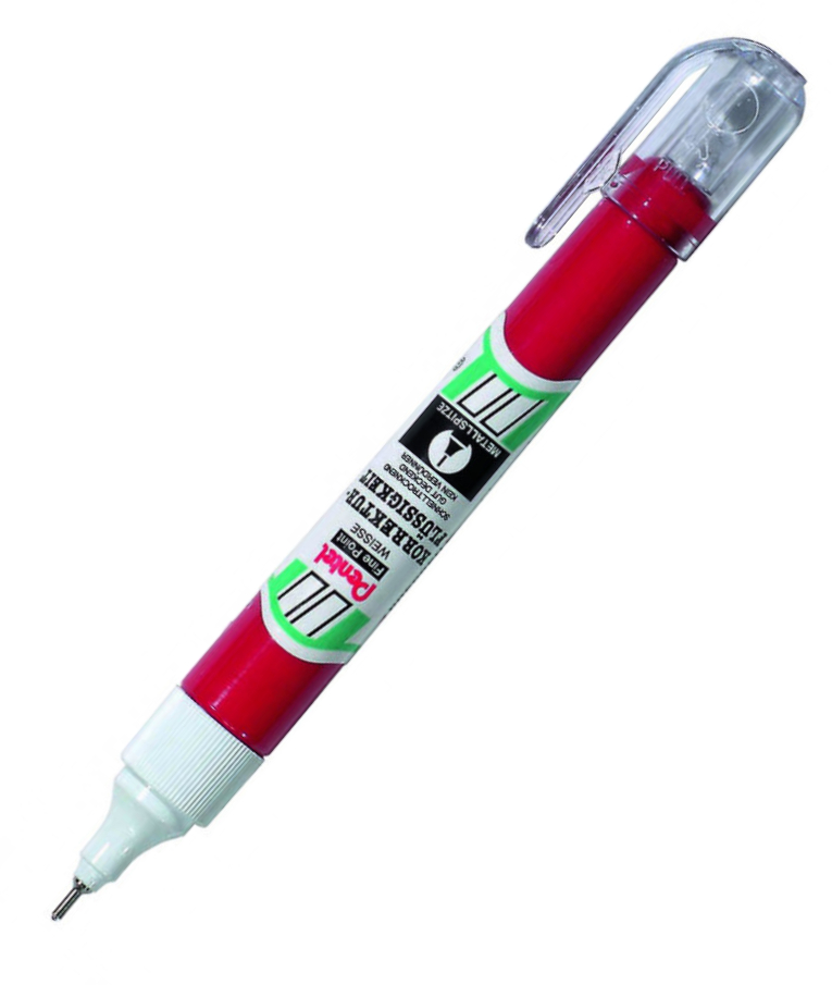 PENTEL - Pentel Διορθωτικό Στυλό Τσέπης - Blanco Υγρό 7ml με Μεταλλική Μύτη - Ακίδας - ZL63-W 