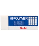 Γόμα HiPolymer Pentel Μικρή Λευκή ZEH10