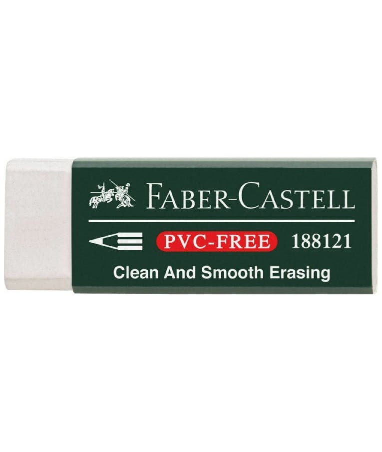 Faber-Castell Γόμα για Μολύβι PVC FRED 7081N Λευκή 188121