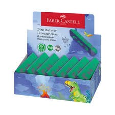 FABER CASTELL - Γόμα Faber Castell Πράσινο - Γαλάζιο Dust Free Δεινόσαυρος Dinosaur Eraser 188750