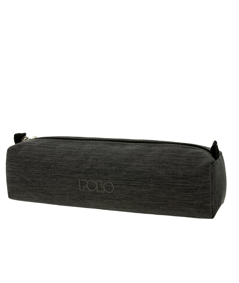 POLO - Polo Original Cord Pencil Case Wallet Κασετίνα Βαρελάκι με 1 Θήκη 9-37-006-2200 Σκούρο Γκρί και Δώρο Πορτοφόλι