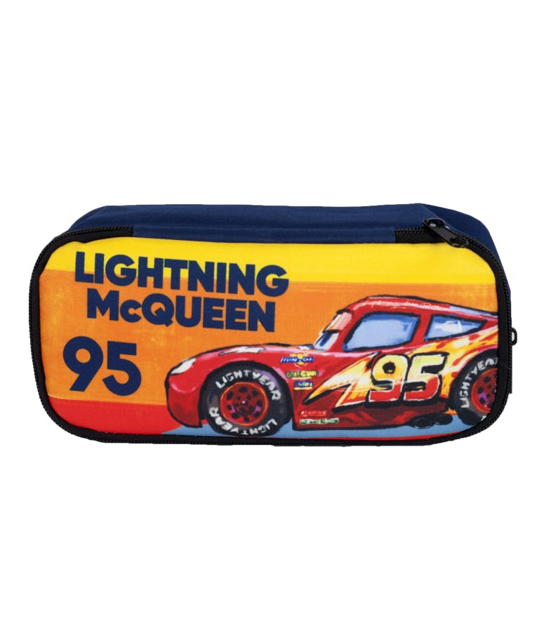 Κασετίνακι Οβάλ με 2 Θήκες 341-49144 Cars Race Lightning McQueen