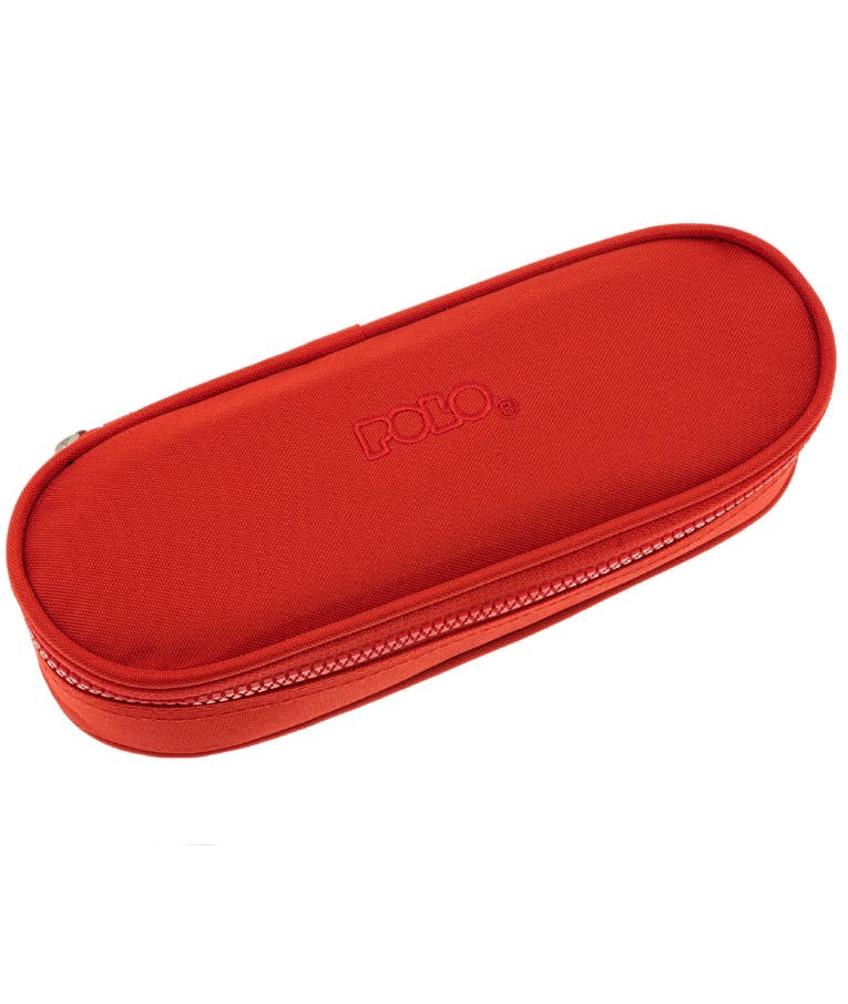 Polo Original Pencil Case Cord Κασετίνα Box με 1 Θήκη με Φερμουάρ 5 x 23 x 9 cm 9-37-003-3000 Κόκκινο
