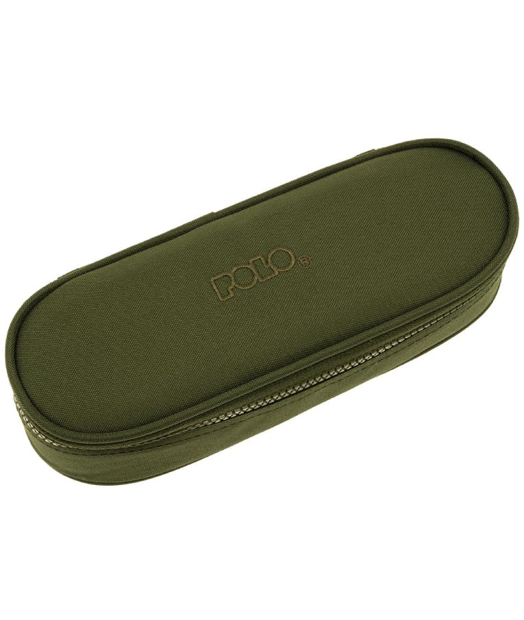 Polo Original Pencil Case Cord Κασετίνα Box με 1 Θήκη με Φερμουάρ 5 x 23 x 9 cm 9-37-003-6400 Πράσινο Λαδί