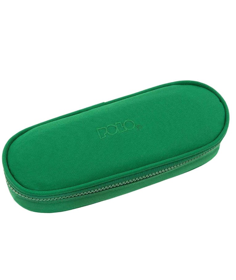 POLO - Polo Original Pencil Case Cord Κασετίνα Box με 1 Θήκη με Φερμουάρ 5 x 23 x 9 cm 9-37-003-6201 Πράσινο