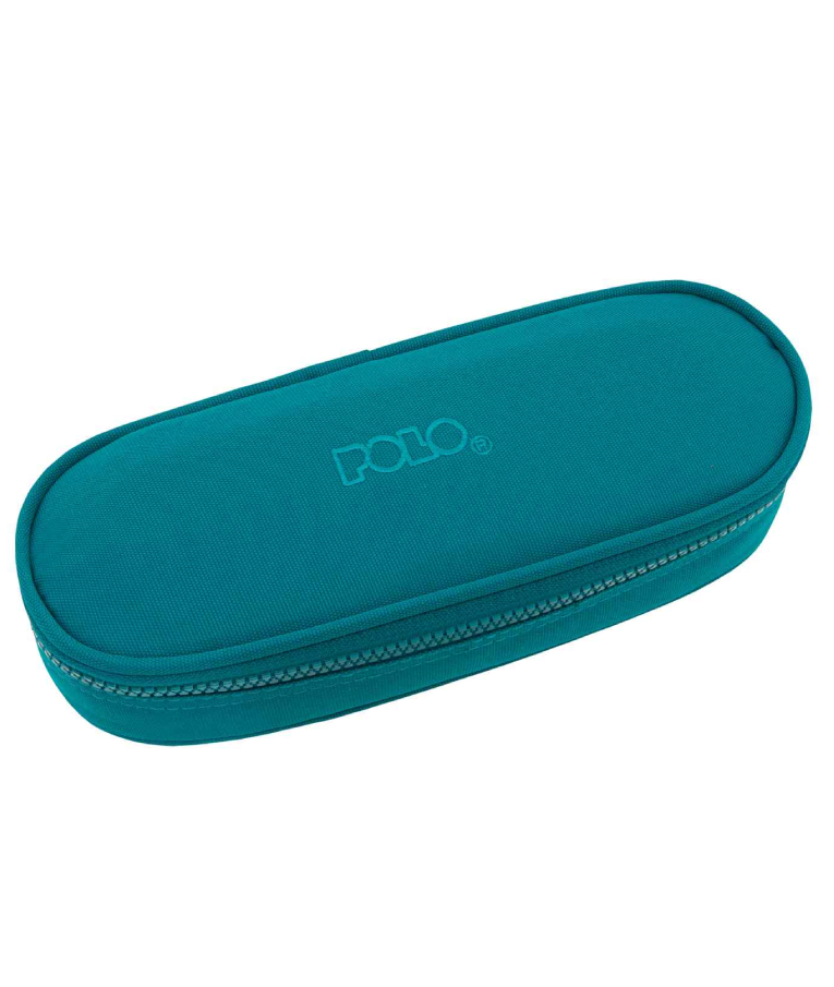 POLO - Polo Original Pencil Case Cord Κασετίνα Box με 1 Θήκη με Φερμουάρ 5 x 23 x 9 cm 9-37-003-5501 Σκούρο Γαλάζιο