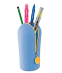 Serve Hoop Σχολική Κασετίνα Pastel Μπλε Vacuum Silicon Pencil Case με Βεντούζα για να στέκετε όρθια 0.93.087