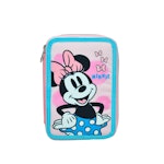 Κασετίνα Σχολική Διπλή με 2 Θήκες Γεμάτη MINNIE POLKA DOT POWER 340-38100  