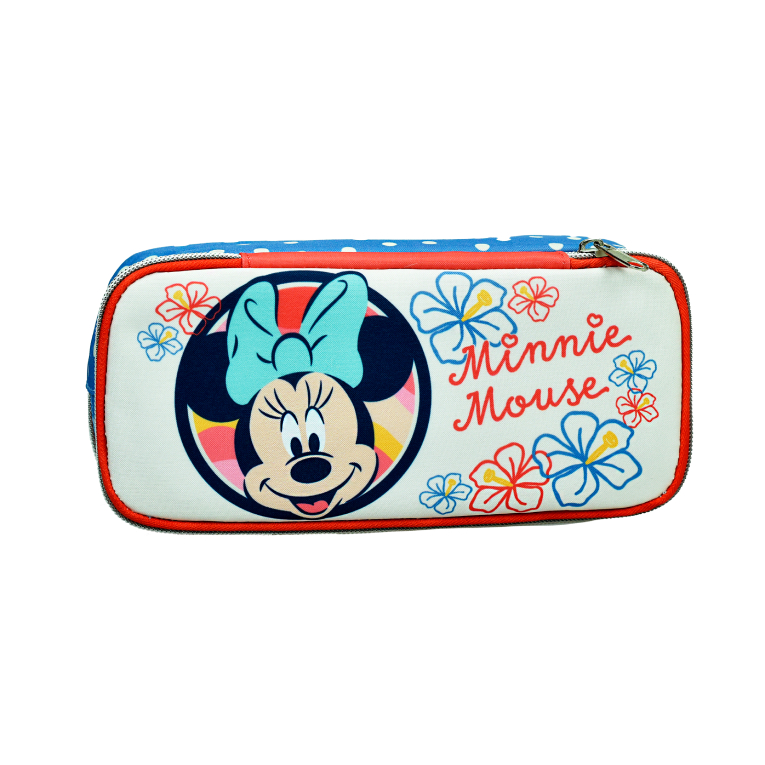 GIM -  MINNIE BOHO SURF 1995 Σχολική Κασετίνα Δημοτικού Βαρελάκι 2 Θέσεων Οβαλ 340-35144