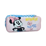  Σχολική Κασετίνα Οβάλ MINNIE POLKA DOT POWER με 2 Θήκες  340-38144