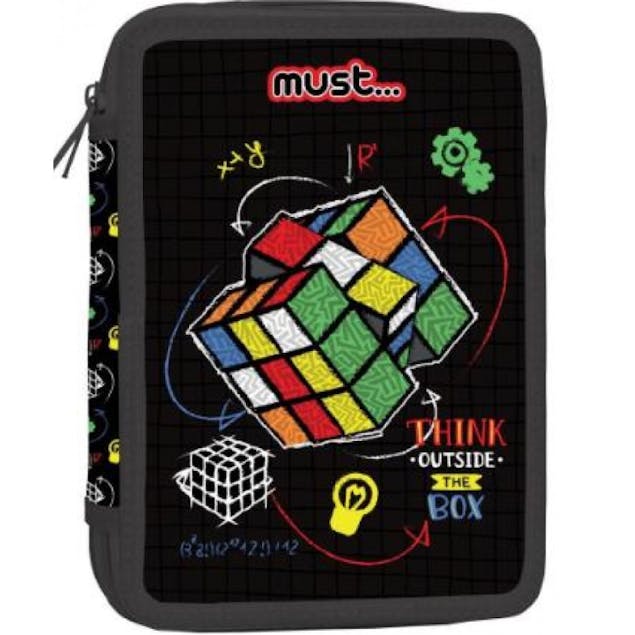 MUST - Must Κασετίνα Τετράγωνη Διπλή Γεμάτη OUTSIDE THE BOX 15x5x21cm  585525  Diakakis