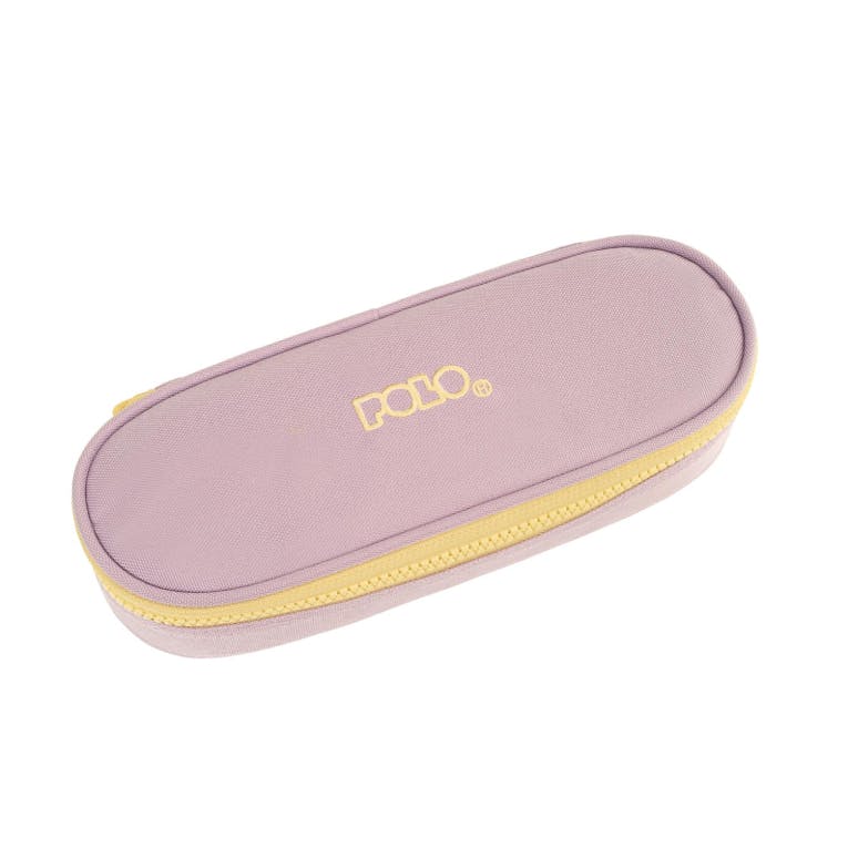 Polo Original Pencil Case Cord Κασετίνα Box με 1 Θήκη με Φερμουάρ 5 x 23 x 9 cm 9-37-003-4570 Ανοιχτό Μωβ-Κίτρινο