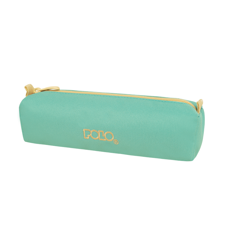 POLO - Polo Original Pencil Case Wallet 3 Dos Κασετίνα Βαρελάκι με 1 Θήκη 9-37-006-5870 Γαλάζιο-Ανοιχτό Κίτρινο και Δώρο Πορτοφόλι