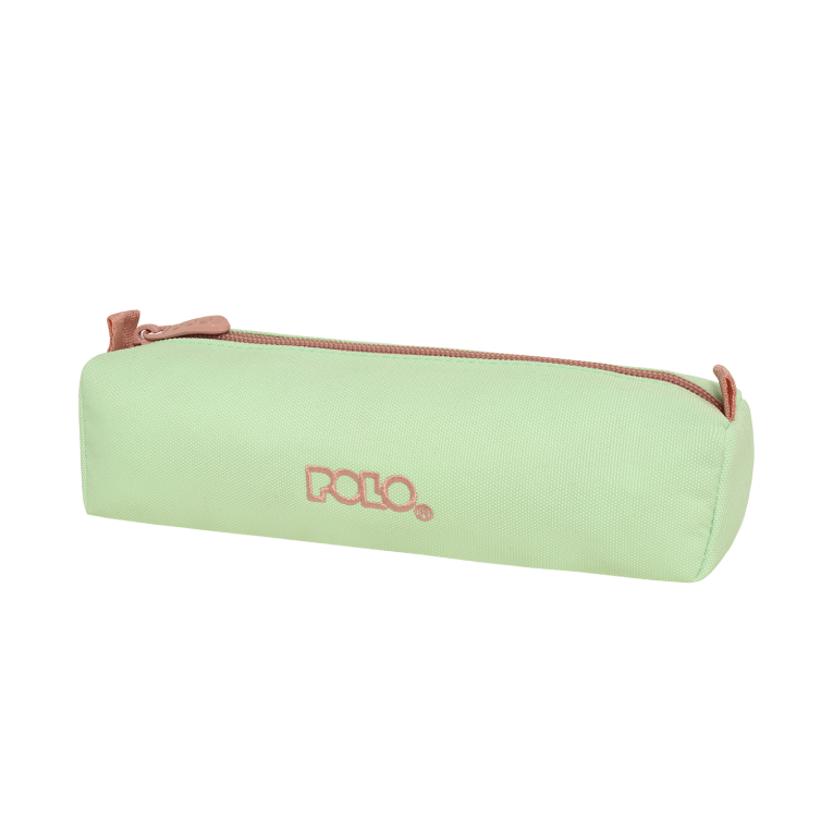 POLO - Polo Original Pencil Case Wallet 3 Dos Κασετίνα Βαρελάκι με 1 Θήκη 9-37-006-6939 Λαχανί-Ροζ και Δώρο Πορτοφόλι